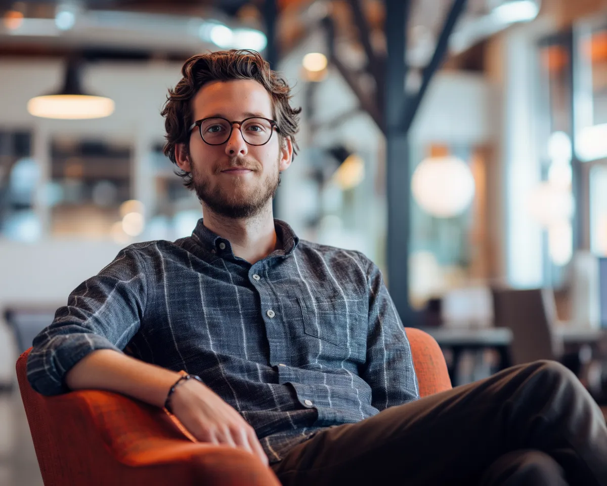 Omar Khalil präsentiert eine App